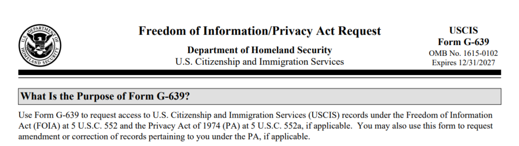 How to Check Your USCIS FOIA Request Status | Hacking Immigration Law, LLC